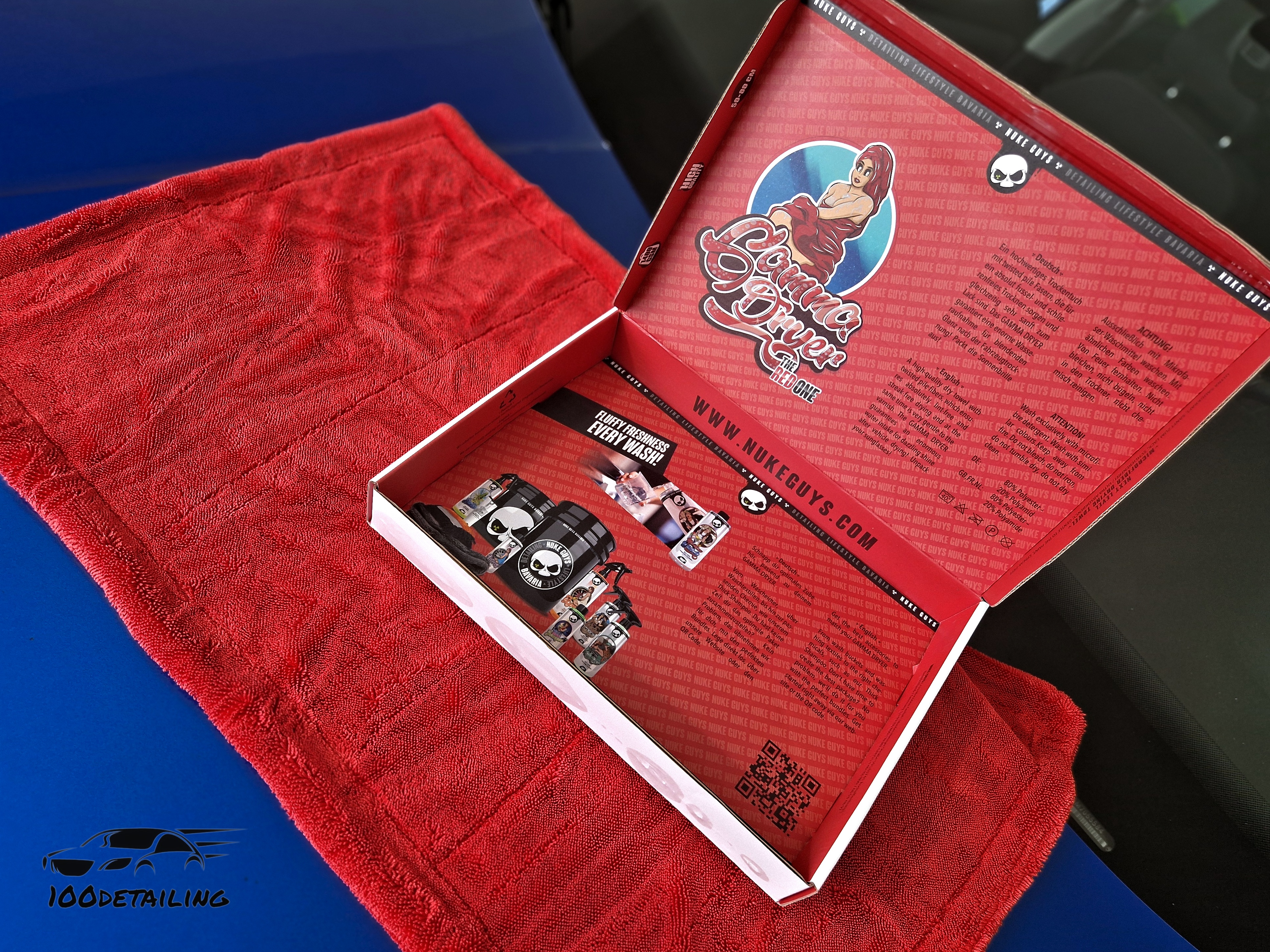 sušící ručník na auto